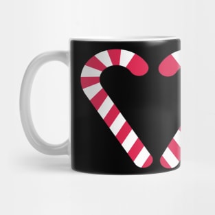 Candy Cane Heart | Candy Cane Design | Christmas Clothes Mug